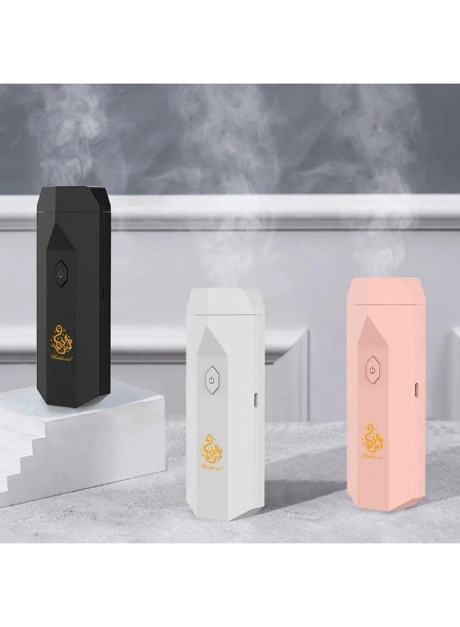 Bukhoor Upgraded 2-in-1 Electric Comb and Incense Burner for Arabic Incense, Mini Rechargeable USB Aroma Diffuser for Personal Hair Care, Home, Office and Car Use (Pink) - Image 4